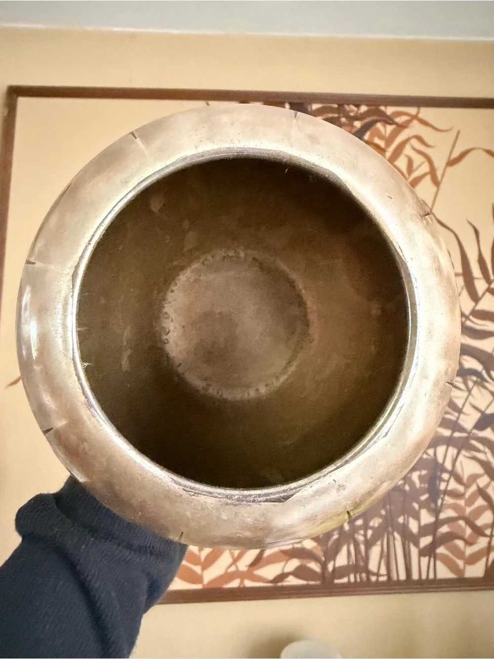 Rare Vintage Art Deco WMF Ikora Metal Vase - German Bauhaus 1930s